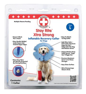 Remedy+Recovery Stay Rite Xtra Strong Inflatable Recovery Collar, L
