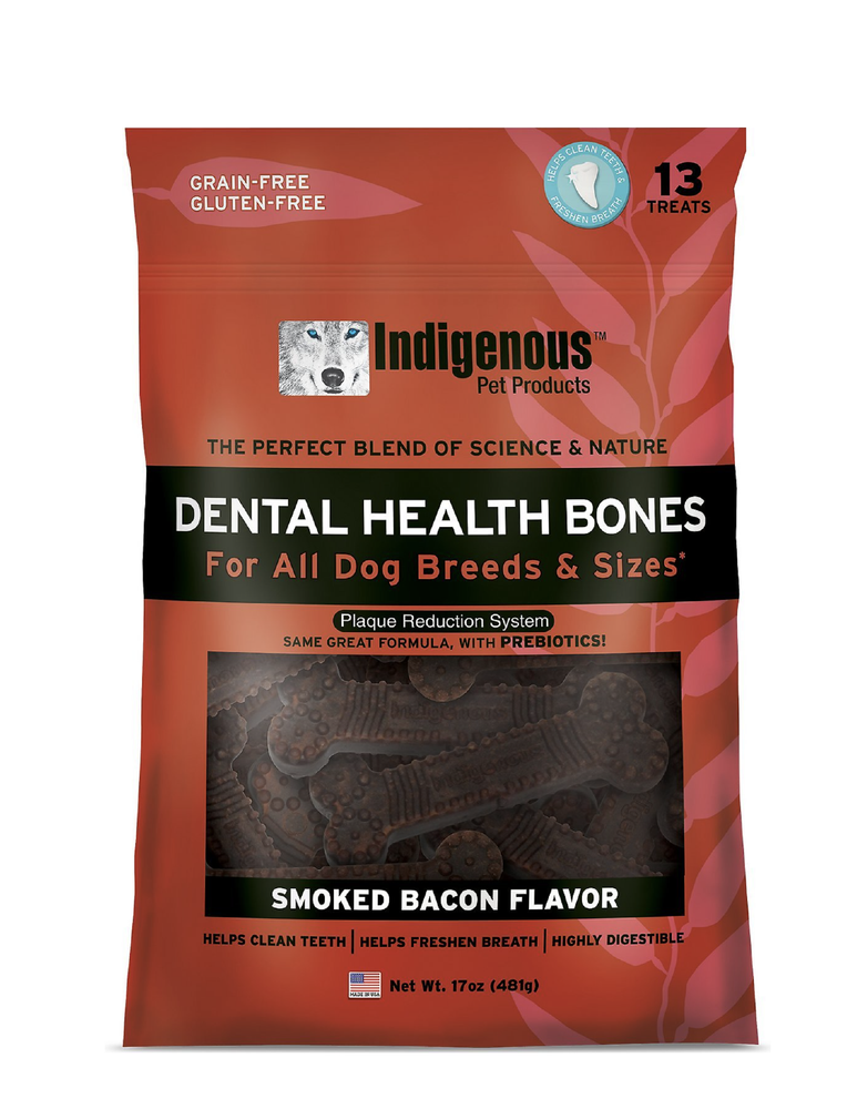 Indigenous Dental Bones, Bacon, 17 oz., 13 ct.