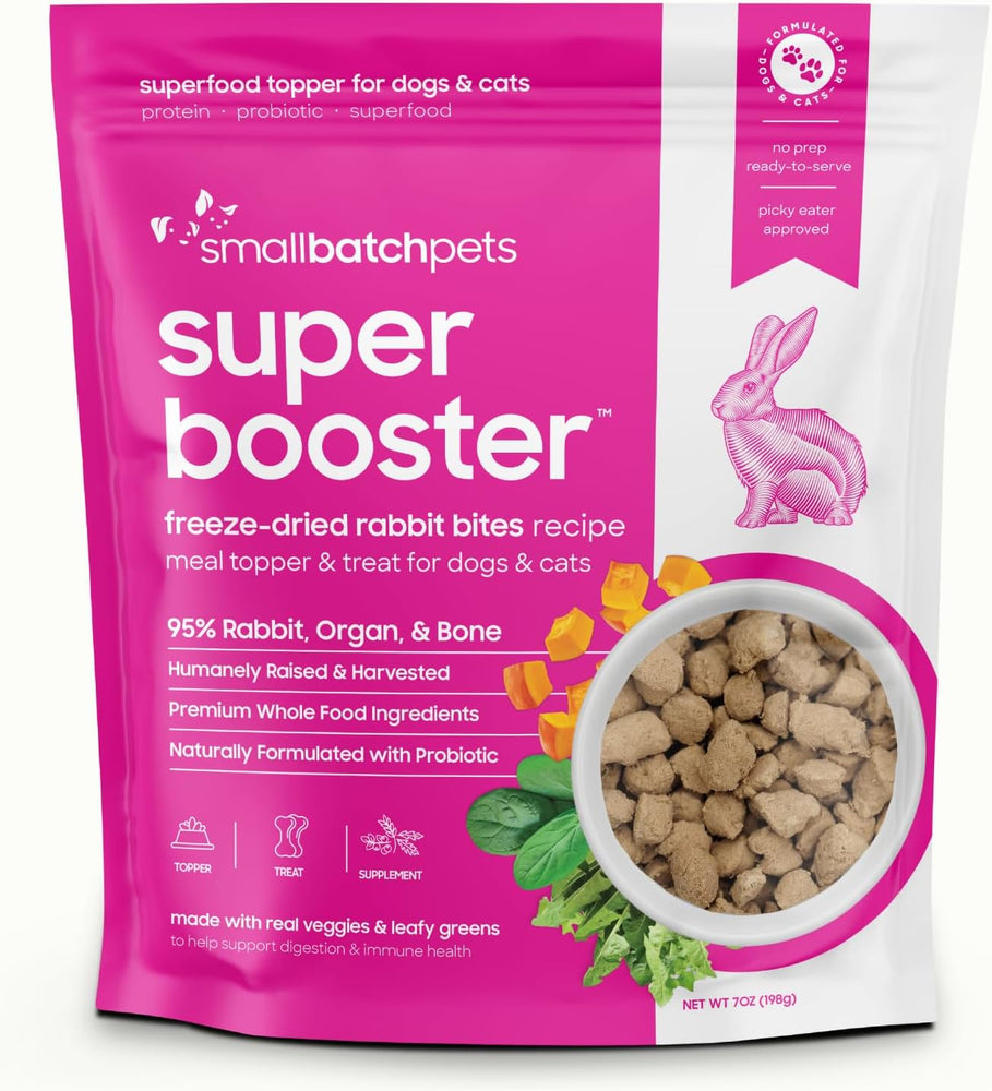Small Batch Freeze Dried Boosters, Rabbit, 7oz