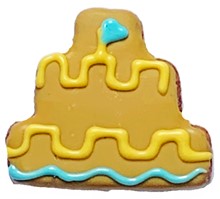 Sand Castle Cookie, 4 in.