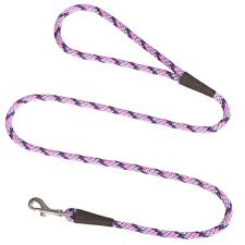 Mendota 3/8" x 4' Small Snap Leash, Lilac