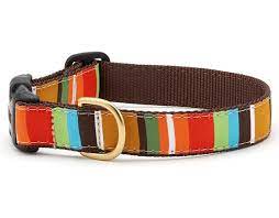 Up Country Brown Stripe Collar, L, 15-21"
