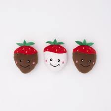Valentine Burrow Miniz - 3-Pack - Strawberries