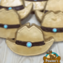 Cowboy Hat Cookie, 4in