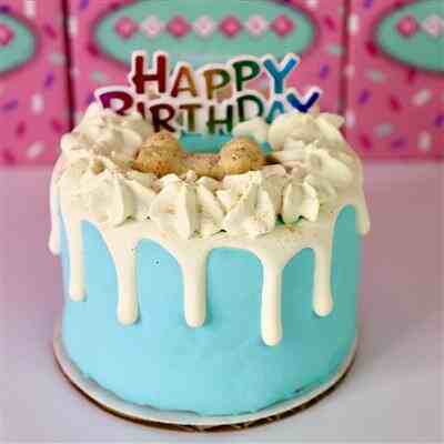 Birthday Cake, 4 in. dia. , Assorted