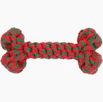 Jax & Bones Holiday Bone Rope Toy, 11 in.