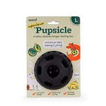 Woof Pupsicle, Power Chewer, L, Black, 3.6in. dia.