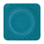 Messy Mutts Dog Multi-Surface Lick Bowl/Mat, Blue, 10in. x 10in.