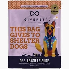 GivePet Off Leash Leisure Soft Baked Training Treats, 6 oz. bag