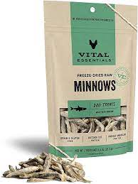 Vital Essentials Freeze-Dried Minnows Dog Treat, Family Size 2.5 oz.