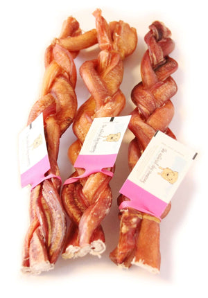 Chews - Braided Bully, Jumbo, 12", Low odor