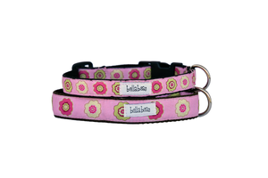 
            
                Load image into Gallery viewer, Bella Bean Cabbage Rose Collar, M, Narrow 9&amp;quot;-12&amp;quot;
            
        