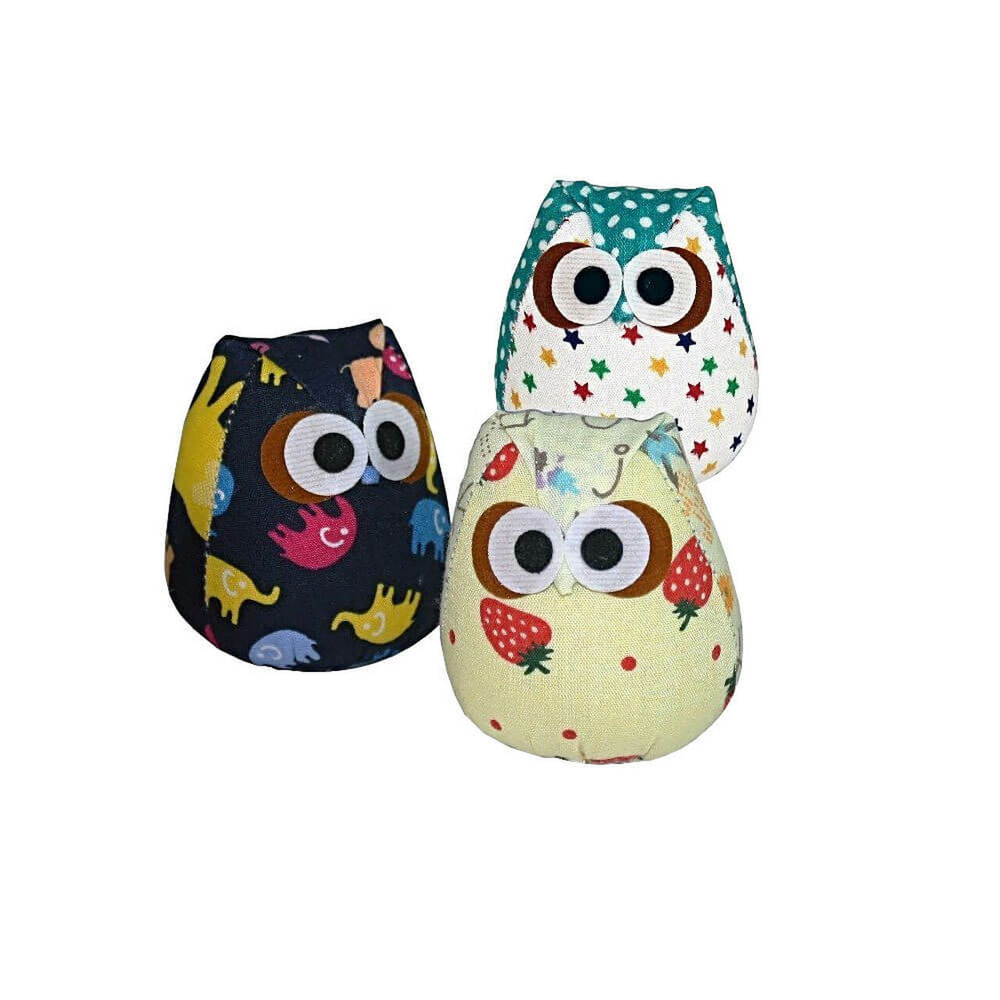 Goli Cat Toy, Nip-Naps Owl, Assorted, 2”h