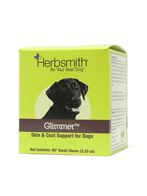 
            
                Load image into Gallery viewer, Herbsmith Glimmer Skin &amp;amp; Coat, Small Dog Chews, 60 ct.
            
        