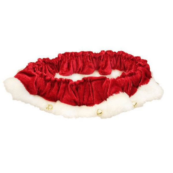 
            
                Load image into Gallery viewer, H&amp;amp;K Scrunchy Santa Ruff Red, S
            
        