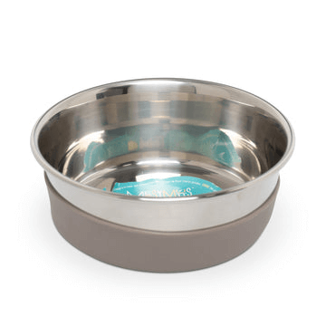 Messy Mutts Stainless Steel Non-Slip Bowl, Extra Large, 8cups