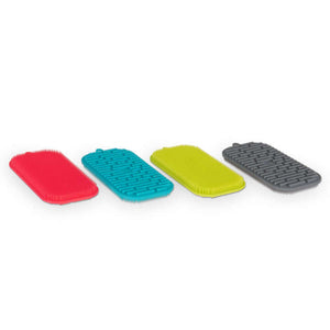 Messy Mutts Silicone Dual Sided Bowl Scrubber, 5" x 2.5"