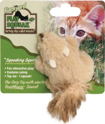 PLAY-N-SQUEAK Squirrel, Cat Toy by OurPets