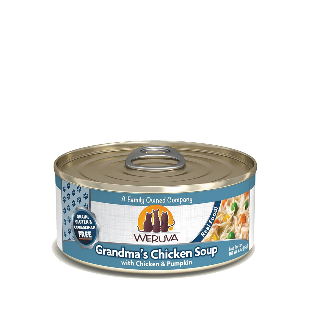 
            
                Load image into Gallery viewer, Weruva Cat Grandma&amp;#39;s Chicken Soup 5.5 oz can
            
        