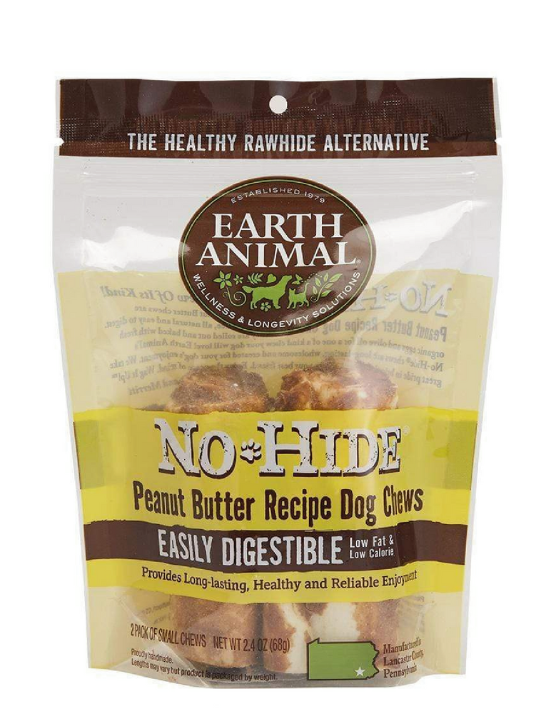 Earth Animal No-Hide Peanut Butter, S, 2 Pack