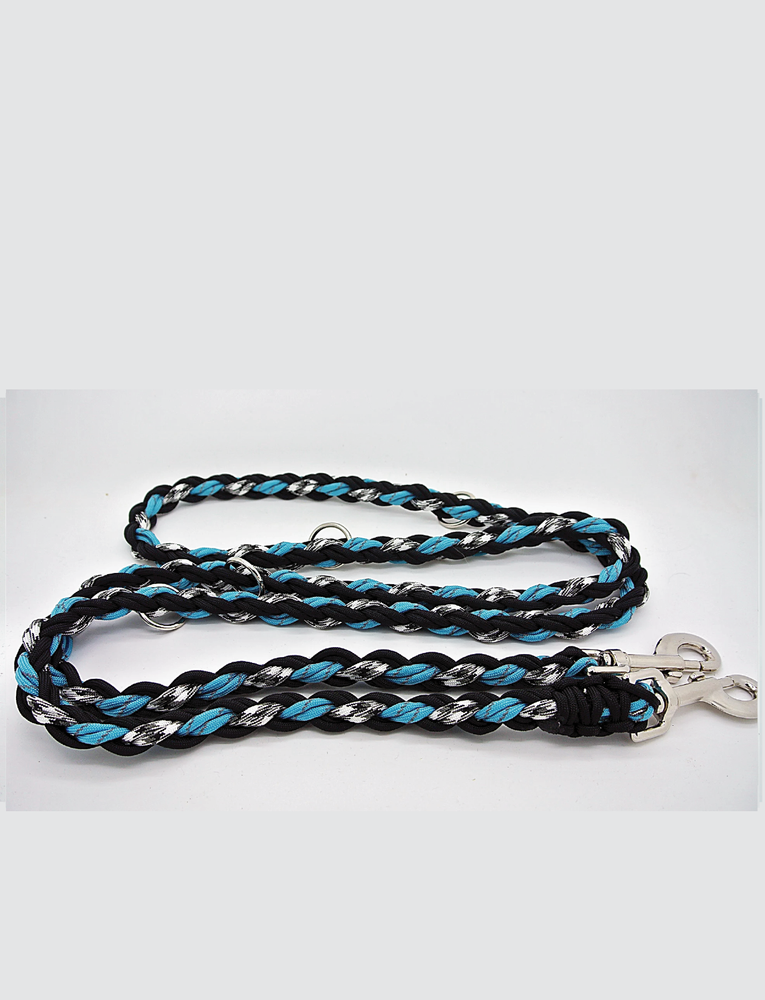 Leashes By Liz Multipurpose Leash for Small Breeds, Aqua, 6 ft