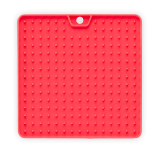 
            
                Load image into Gallery viewer, Messy Mutts Silicone Reversible Interactive Feeding Mat, 5&amp;quot;x5&amp;quot;, Watermelon
            
        