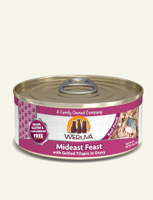 
            
                Load image into Gallery viewer, Weruva Cat Mideast Feast 5.5 oz can
            
        