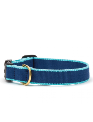 
            
                Load image into Gallery viewer, Up Country Navy &amp;amp; Aqua Bamboo Dog Collar L, 15-21&amp;quot;
            
        