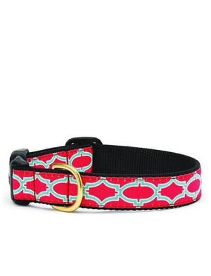 Up Country Pink Fretwork Dog Collar XS