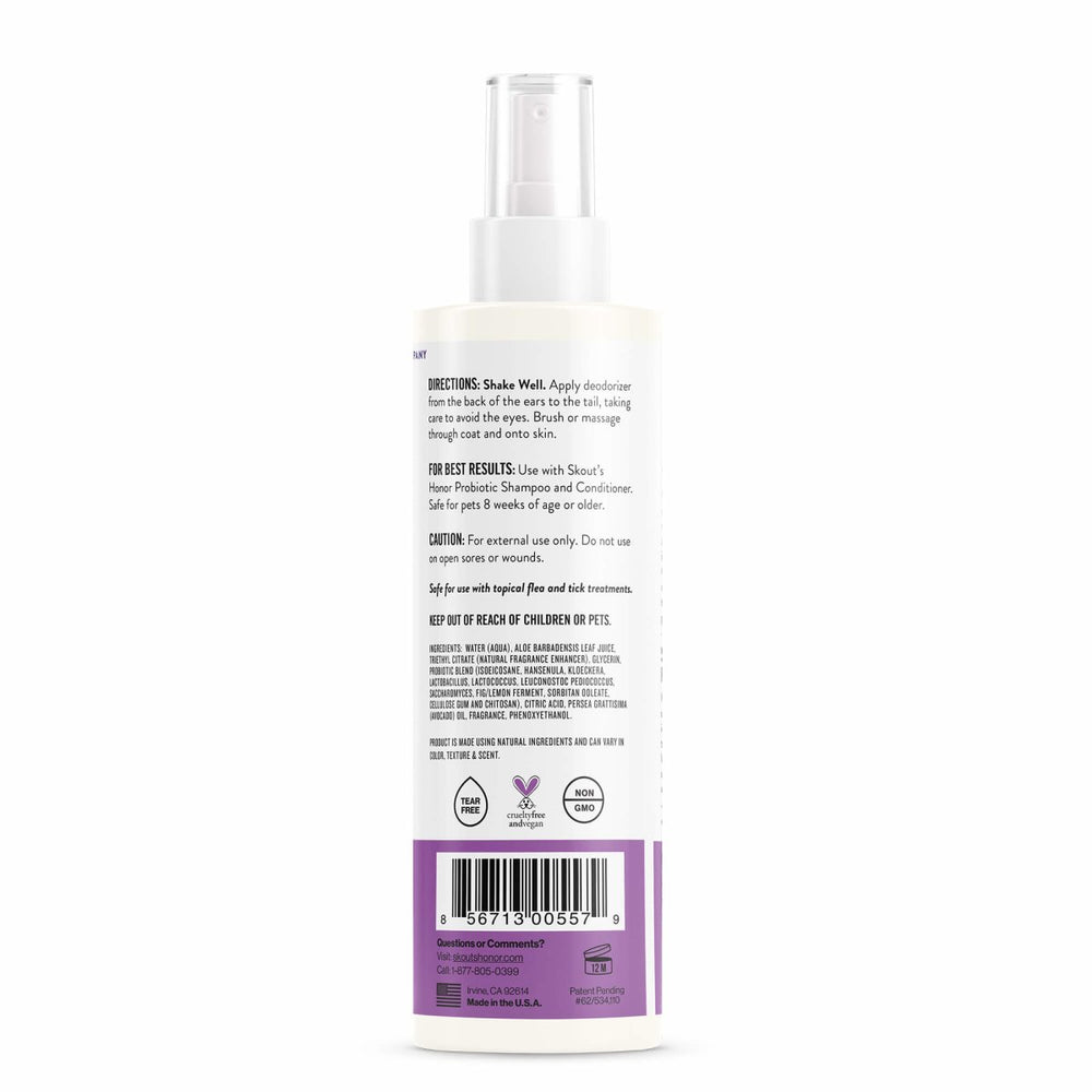 SKOUT'S HONOR Probiotic Deodorizer Spray,, Lavender 8 fl. oz.