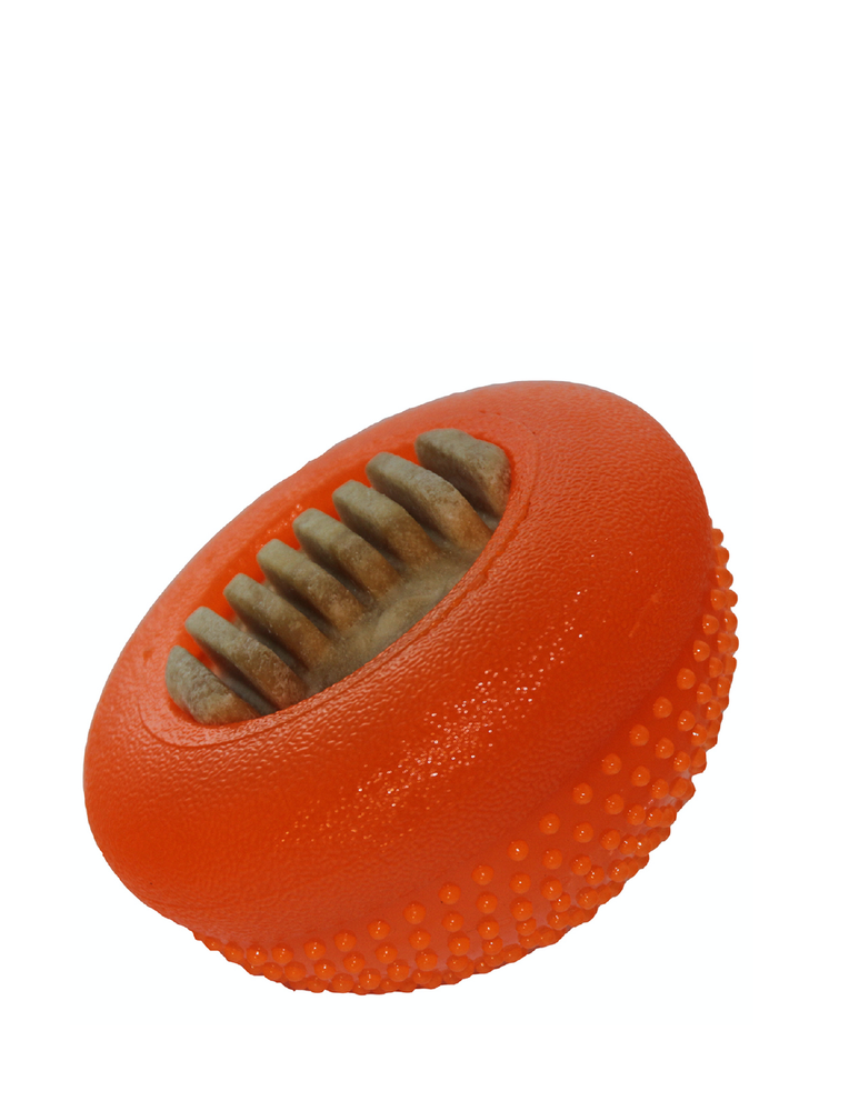 Starmark Bento Ball Treat Dispenser w/Chicken Treat, L